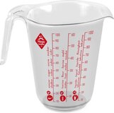 Hega Maatbeker - 1 Liter - 13 x 16 cm - Transparant