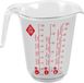 Hega hogar Hega Maatbeker - 1 Liter - 13 x 16 cm - Transparant