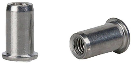 GESIPA Blindklinkmoer PolyGrip® Nietschaft d x l 9 x 18 mm M6 - Staal - Zilver - 25 stuks
