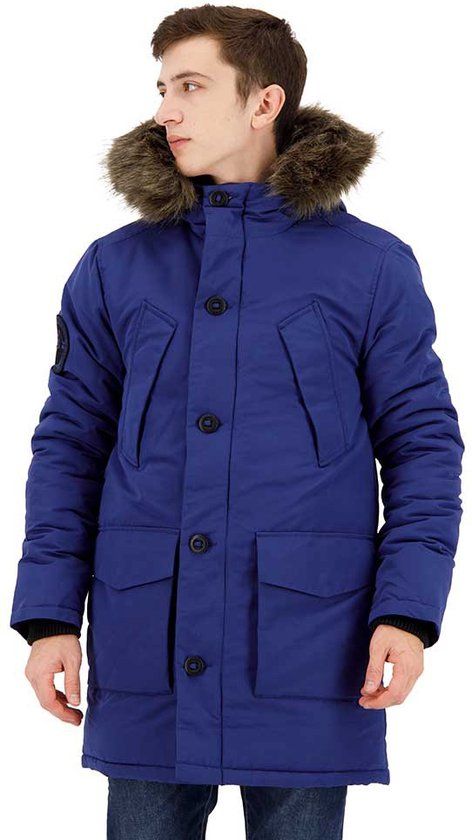 Superdry Vintage Everest Jas Blauw M Man
