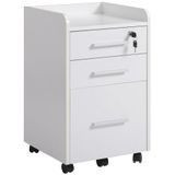 HOMCOM Archiefkast Hout 39x40x65cm Wit