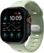 Nomad Tempo Horlogeband – Geschikt voor Apple Watch Ultra-49 mm – Gemaakt van FKM fluor-elastomeer rubber – Veilige druksluiting - Vert