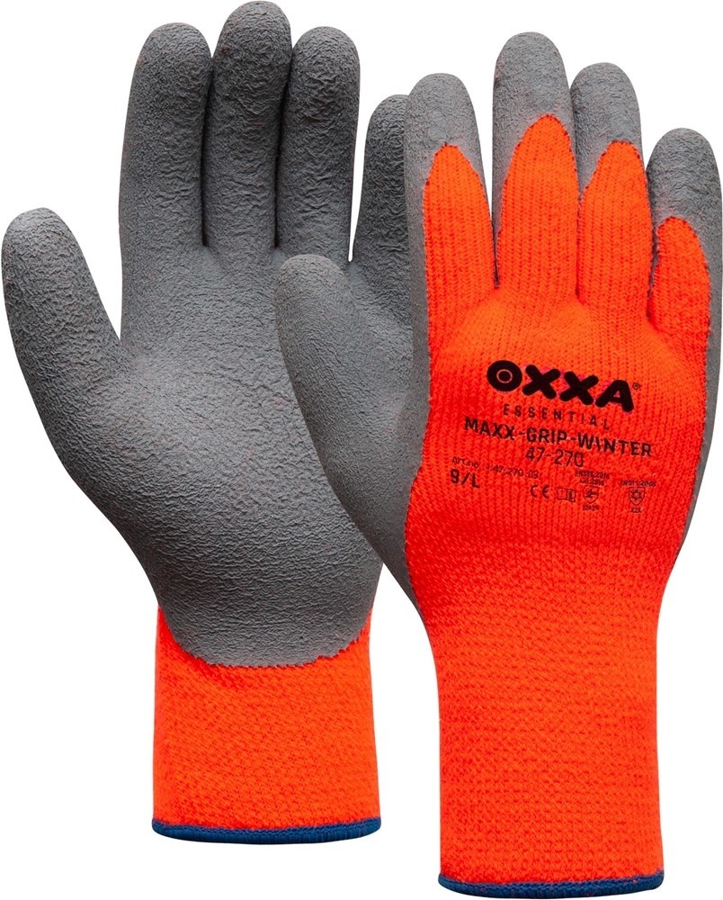 OXXA Essential Maxx-Grip-Winter 47-270, gr/or, 8 - 14727008