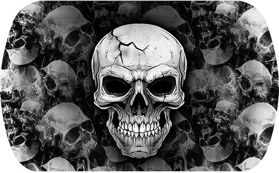 Fiestas Guirca Halloween dienblad Skulls (39 cm) - Multi