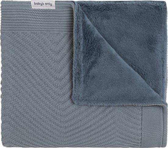 Baby's Only Ledikantdeken Grace Teddy - Nordic Blue - 100x135 cm - 2.4 TOG