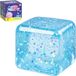 Glitter squishy dobbelstenen anti-stress - TPR-fidget-knijpspeelgoed (bleu)