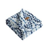 Wrangler - King deken, ultra zacht pluche fleece beddengoed, Yellowstone geïnspireerd, gezellige woondecoratie voor bed of bank (Westin blauw, kingsize)
