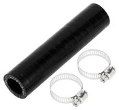 Merkloos Koelmiddelslang 127 mm - Siliconenslang - Zwart - Binnendiameter 18 mm - Meerlaags weefsel - Temperatuurbestendig tot 300℃