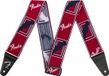Fender WeighLess Monogram Strap Red/White/Blue