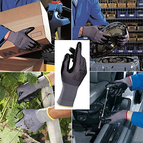 Mapa Professional Ultrane 553 zwarte nitril werkhandschoenen maat 8 medium