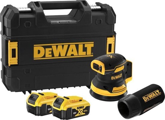 DeWalt DCW210P2 18V Li-ion Accu excenterschuurmachine set (2x 5.0Ah accu) - 125mm