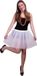 Merkloos / Sans marque Partyxplosion B.V. Tule rokje voor dames - carnaval verkleed rokje - wit - onderrok - petticoat - one size