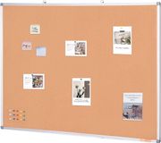 VEVOR Prikbord Memobord Wandbord Kurkbord 120x90cm Aluminium Frame