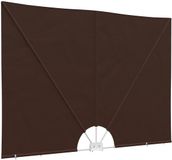 vidaXL Balcony Privacy Screen Rechthoekig 200 x 300 cm Polyester Bruin