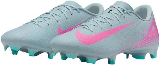 Nike Mercurial Zoom Vapor 16 Academy FG/MG Voetbalschoen Senior - Lichtblauw - Roze - Maat 42.5