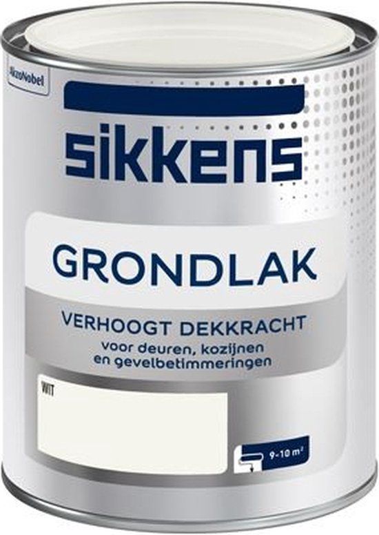 Sikkens Grondlak - Wit - 750 ml - Voor binnen - Mat