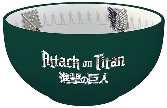 Attack On Titan Attack on Titem embleem Dienbladen - groen - Keramiek
