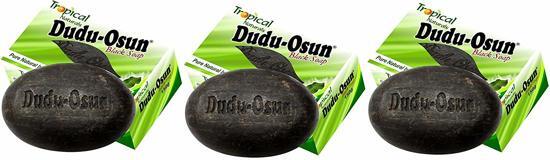 Dudu Osun Pure Organic African Black Soap 150g(Pack of 3) - Effective for Acne Treatment, Eczema, Dry Skin, Scar Removal, Dandruff, Pimples Mark Removal, Anti-fungal Face & Body Wash