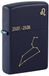 Zippo Stormaansteker, Zodiac Leo, mat-marineblauw, lasergravure, navulbaar, herbruikbaar, windbestendig design, cadeaudoos, gemaakt in de VS