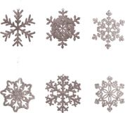 Decoris Sneeuwvlok hangdecoratie poederroze 10 cm