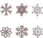 Decoris Sneeuwvlok hangdecoratie poederroze 10 cm