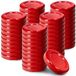 KADAX 50 stuks TO43 schroefdeksels voor potten van 43 mm - rood - Twist-Off reservedeksel voor mini-potten en reageerglazen van 40 ml - luchtdicht en vaatwasmachinebestendig