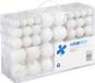 Relaxdays Kerstballen - set van 100 - plastic - wit