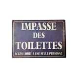 Antic Line Plaquette Impasse van het toilet 21 x 15 cm