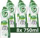 Cif - Cleanboost Schuurmiddel - 100% Natuurlijke bestanddelen - 101 oppervlakken - 8 x 750 ml