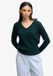 Superdry Wollen Mix Kabel V-hals Trui Dames pine green marl
