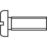 TOOLCRAFT Cilinderschroeven M1.4 10 mm Sleuf DIN 84 ISO 1207 Staal 20 stuk(s)