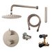 Boss & Wessing BWS Cemal Rond Inbouw Regendouche Set met Muuruitloop - RVS PVD Coating