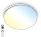 B.K.Licht Briloner Pulup - LED Plafondlamp - Mat Chroom - Ø33 x 6 cm - Dimbaar met Afstandsbediening