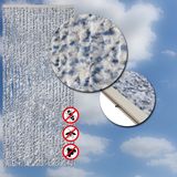 Wicotex - Vliegengordijn - Chenille - Deurgordijn - Kattenstaart Blauw mix - Afmeting 100x240cm