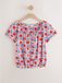 Next - Dames - T-shirt met korte mouwen, bubbelzoom en lage hals - Tall - Crème