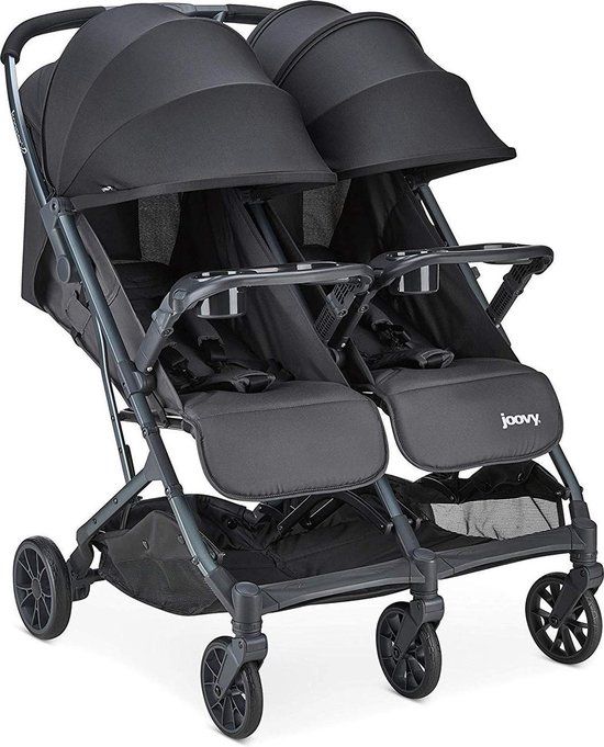 Joovy Kooper X2 Dubbele Buggy - Forged Iron - Duo Buggy