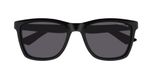 Montblanc Lunettes de soleil Homme Noir Carrées Gris 55mm Polarisé