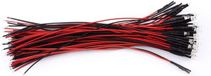 Bol Diodes LED Water Clear pré-câblées - 50 pièces DC 9-12 V 3 5 10mm - Blanc Rouge Bleu Vert