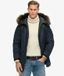 Superdry Homme Parka Original & Vintage Bleu Marine Taille: M