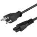 PremiumCord Netsnoer 230 V voor laptop, stroomkabel met Zwitserland-stekker naar koudaanbus C5, pc-netsnoer 3-polig, kleur zwart, lengte 2 m