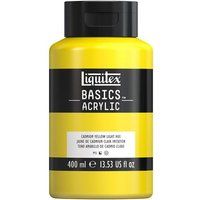 Liquitex Basics - Acrylverf - Cadmiumgeel Lichte Tint - Halfdoorzichtig - Satijn - 400 ml