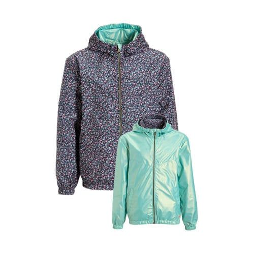 Orange Stars reversible jacket ditsy floral print