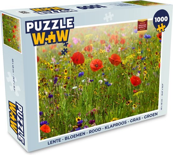 MuchoWow Puzzel Lente - Bloemen - Kleur - Legpuzzel - Puzzel 1000 stukjes volwassenen