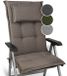 Beautissu HighLux HL Tuinkussen Hoge Rug Zitkussen 120x50cm Set van 7 Stoelkussen voor Tuinstoelen 7cm dik Taupe