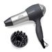 Bomann HTD 889 CB Haardroger met diffuser en vormmondstuk, haardroger met "Cool Shot" voor glanzend haar, haarföhn met 3 standen en 2 blaasstanden, 2000 watt