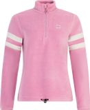 Protest Prtmiek Skipully Femme Outdoor Fleece Sweater Manches Longues 1/4 Zip Vintage Rose