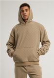 Urban Classics Jacquard Velvet Oversized Hoodie/trui Beige L