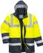 Portwest Hi-Vis Contrast Werkkleding Verkeersjas Geel XS