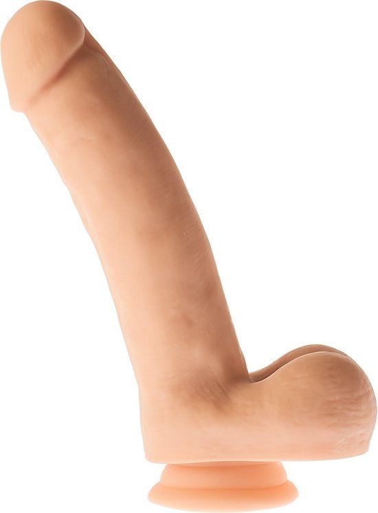 Dreamtoys Tonga bv. Realistische Dildo Mr. Dixx Magic Milo, Huidskleur, 21 cm Inbrenglengte, PVC, Met Zuignap