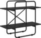 vidaXL Boekenplank - 2-laags - 60 x 35 x 70 cm - Zwart eiken
